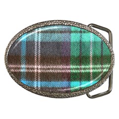 Blue Plaid Flannel Belt Buckles by snowwhitegirl