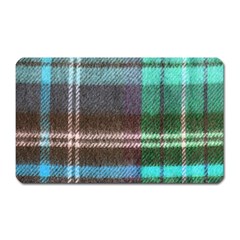 Blue Plaid Flannel Magnet (rectangular) by snowwhitegirl