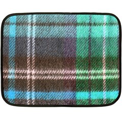 Blue Plaid Flannel Fleece Blanket (mini) by snowwhitegirl