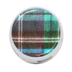 Blue Plaid Flannel 4-port Usb Hub (two Sides) by snowwhitegirl