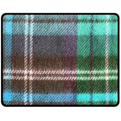 Blue Plaid Flannel Fleece Blanket (medium)  by snowwhitegirl