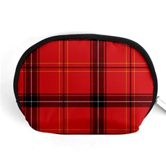 Red Plaid Accessory Pouch (medium) by snowwhitegirl