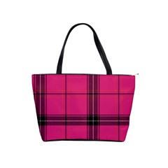 Dark Pink Plaid Shoulder Handbags by snowwhitegirl