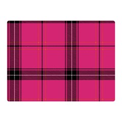 Dark Pink Plaid Double Sided Flano Blanket (mini)  by snowwhitegirl