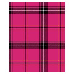 Dark Pink Plaid Drawstring Bag (small) by snowwhitegirl