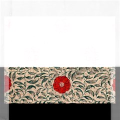 Papanese Floral Red Rectangular Jigsaw Puzzl by snowwhitegirl