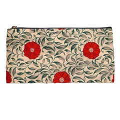 Papanese Floral Red Pencil Cases by snowwhitegirl