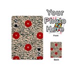 Papanese Floral Red Playing Cards 54 (Mini)  Front - Spade2