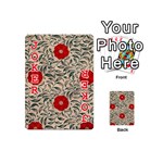 Papanese Floral Red Playing Cards 54 (Mini)  Front - Joker2