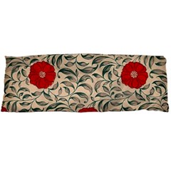 Papanese Floral Red Body Pillow Case Dakimakura (two Sides) by snowwhitegirl