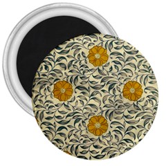 Japanese Floral Orange 3  Magnets by snowwhitegirl