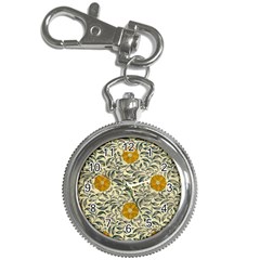 Japanese Floral Orange Key Chain Watches by snowwhitegirl