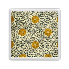 Japanese Floral Orange Memory Card Reader (square) by snowwhitegirl