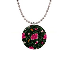 Pink Japan Floral Button Necklaces by snowwhitegirl