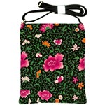 Pink Japan Floral Shoulder Sling Bags Front