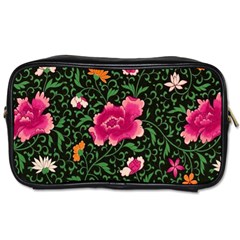 Pink Japan Floral Toiletries Bag (two Sides) by snowwhitegirl