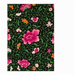 Pink Japan Floral Small Garden Flag (two Sides) by snowwhitegirl