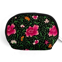 Pink Japan Floral Accessory Pouch (medium) by snowwhitegirl