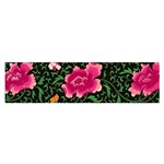 Pink Japan Floral Satin Scarf (Oblong) Front