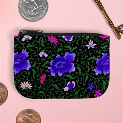 Blue  Japan Floral Mini Coin Purse by snowwhitegirl