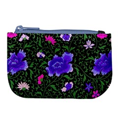 Blue  Japan Floral Large Coin Purse by snowwhitegirl