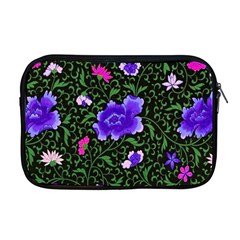 Blue  Japan Floral Apple Macbook Pro 17  Zipper Case by snowwhitegirl