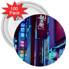 Japan City 3  Buttons (100 Pack)  by snowwhitegirl