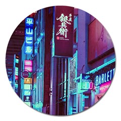 Japan City Magnet 5  (Round)