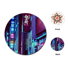 Japan City Playing Cards (Round) 