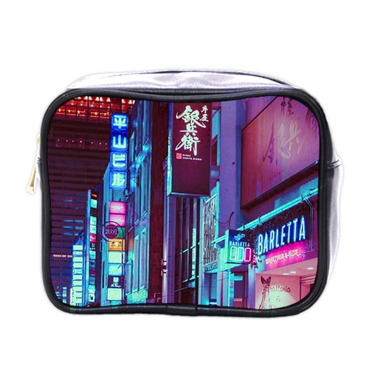 Japan City Mini Toiletries Bag (One Side)