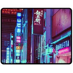 Japan City Fleece Blanket (Medium) 