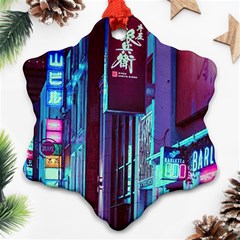 Japan City Snowflake Ornament (Two Sides)