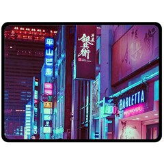 Japan City Double Sided Fleece Blanket (Large) 