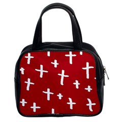 Red White Cross Classic Handbag (two Sides) by snowwhitegirl