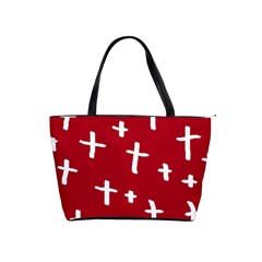 Red White Cross Shoulder Handbags by snowwhitegirl