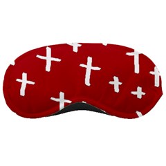 Red White Cross Sleeping Masks by snowwhitegirl