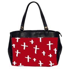 Red White Cross Office Handbags (2 Sides) 