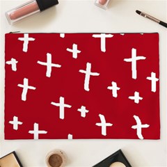 Red White Cross Cosmetic Bag (xxl)