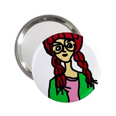 Nerdy Girl 2 25  Handbag Mirrors by snowwhitegirl