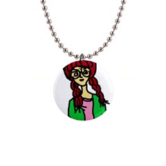 Nerdy Girl Button Necklaces by snowwhitegirl