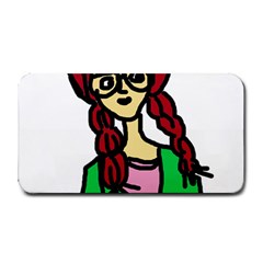 Nerdy Girl Medium Bar Mats by snowwhitegirl