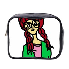 Nerdy Girl Mini Toiletries Bag (two Sides) by snowwhitegirl