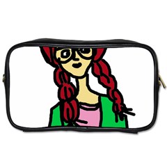 Nerdy Girl Toiletries Bag (one Side) by snowwhitegirl