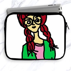 Nerdy Girl Apple Ipad 2/3/4 Zipper Cases by snowwhitegirl