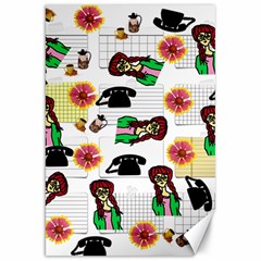 Office Girl Pattern Canvas 20  X 30   by snowwhitegirl