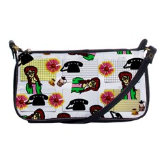 Office Girl Pattern Shoulder Clutch Bag by snowwhitegirl