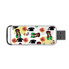 Office Girl Pattern Portable Usb Flash (two Sides) by snowwhitegirl