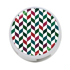 Zigzag Chevron Pattern Green Red 4-port Usb Hub (two Sides) by snowwhitegirl