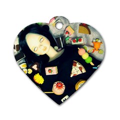 Food Dog Tag Heart (one Side) by snowwhitegirl