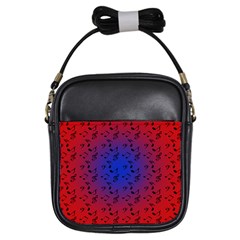 Red Music Blue Moon Girls Sling Bag by snowwhitegirl